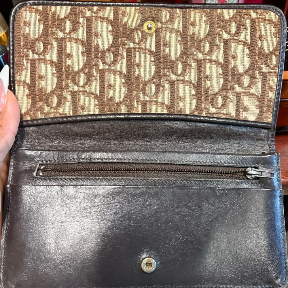 Dior Brown Monogram Wallet